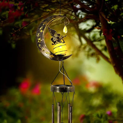 Moon Fairy Solar Wind Chimes Outdoor __stock:200 Garden & Patio refund_fee:1200