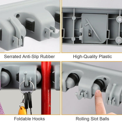 Mop Holder Wall Mount Organizer Closet & Storage refund_fee:800