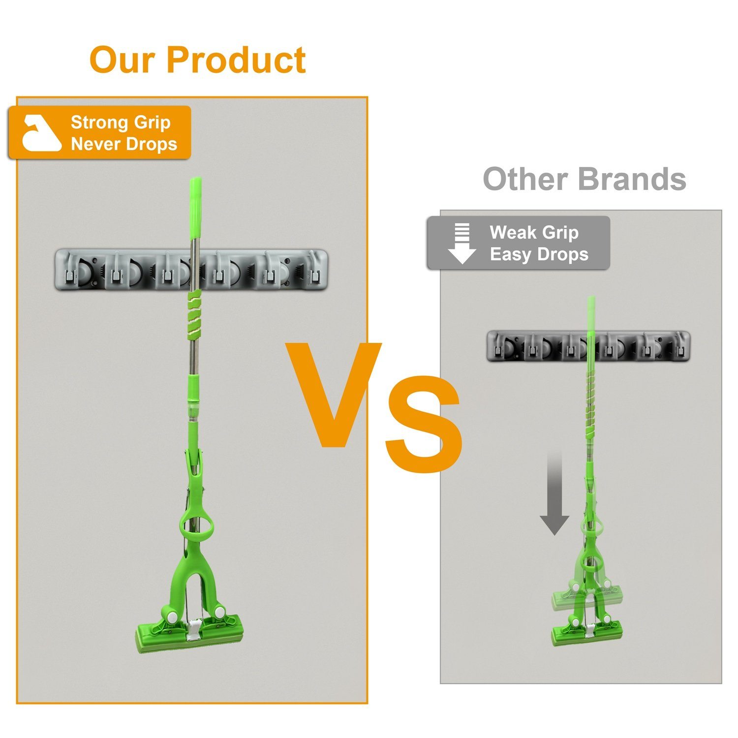 Mop Holder Wall Mount Organizer Closet & Storage refund_fee:800