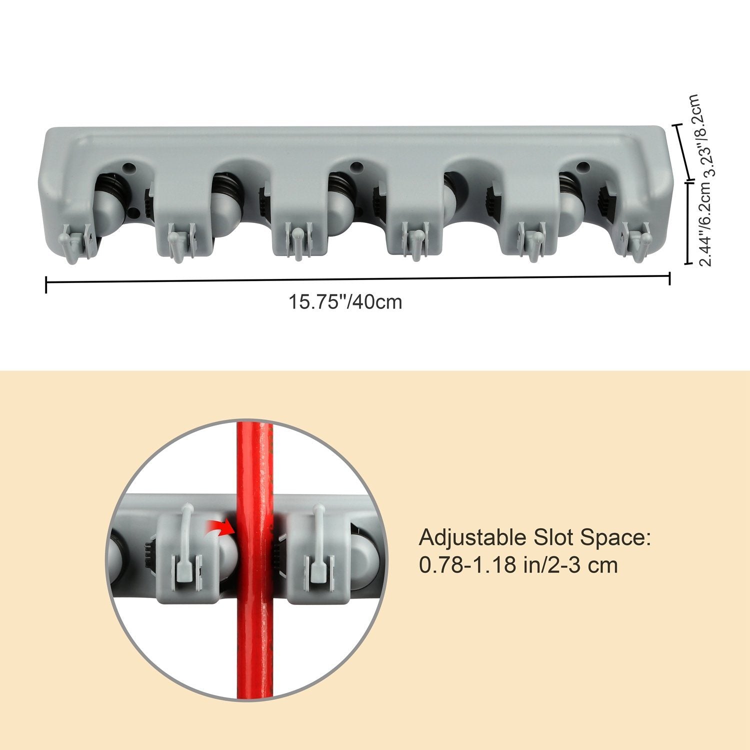 Mop Holder Wall Mount Organizer Closet & Storage refund_fee:800