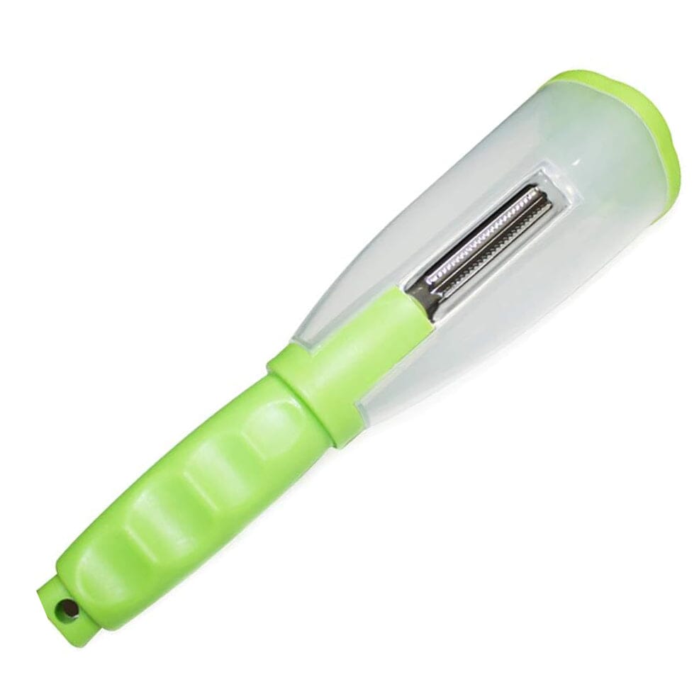 Multifunctional Fruit Vegetable Peeler With Storage Box Tube Green __stock:1000 Kitchen & Dining refund_fee:800