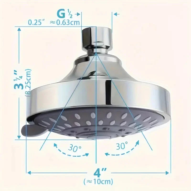 Multifunctional Replacement Rain Shower Head __stock:200 Bath refund_fee:800