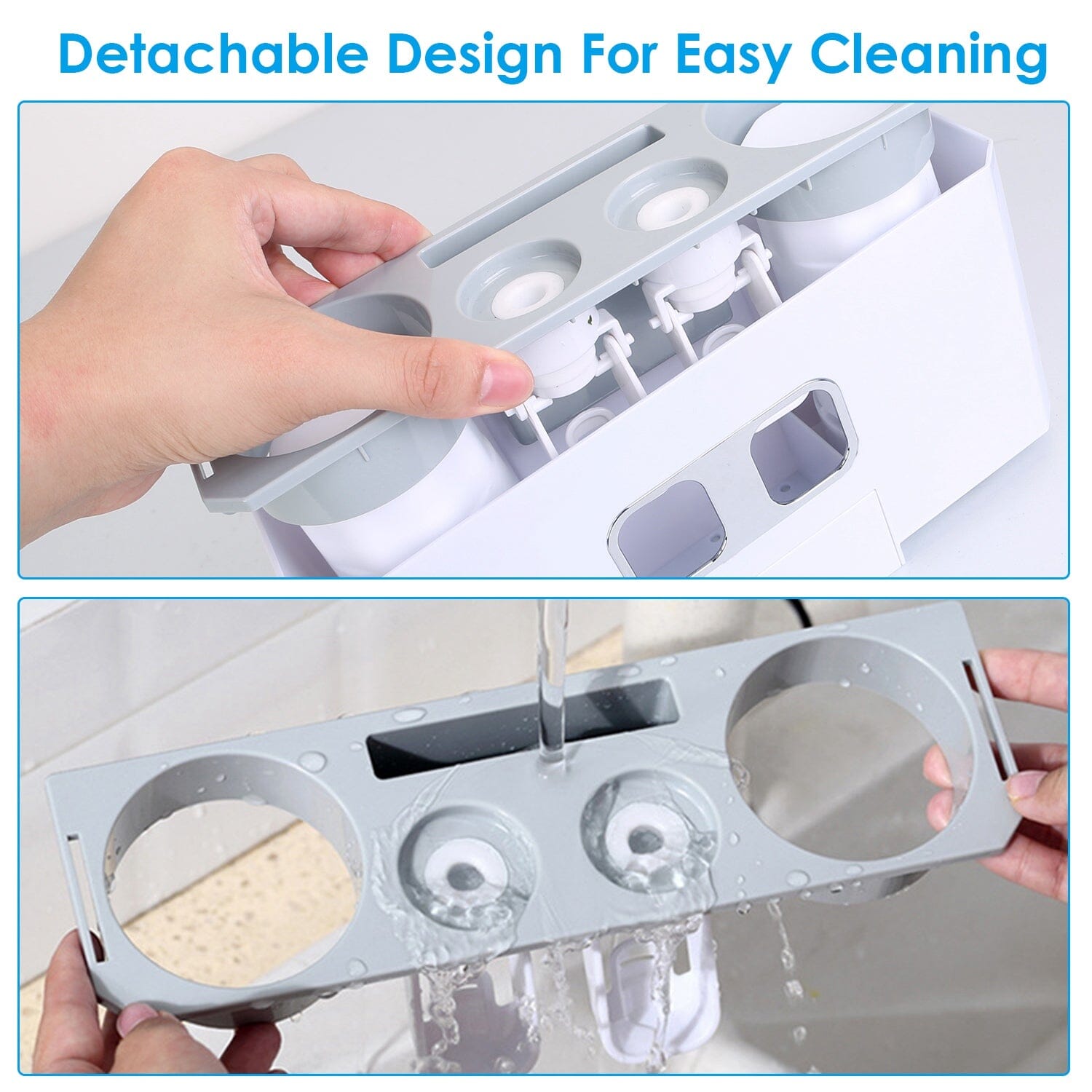 Multifunctional Wall Mount Toothbrush Organizer __stock:50 Bath Low stock refund_fee:1200 Warranty