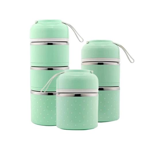 Multilayer Cute Thermal Lunch Box Stainless Steel Food Container __stock:500 Kitchen & Dining refund_fee:1200