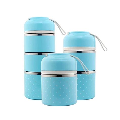 Multilayer Cute Thermal Lunch Box Stainless Steel Food Container __stock:500 Kitchen & Dining refund_fee:1200