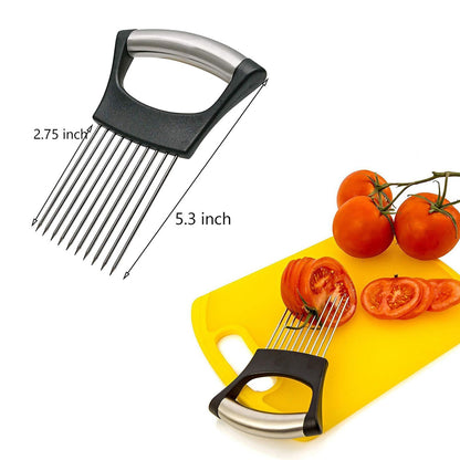 Multipurpose Stainless Steel Assistant Vegetable and Meat Slicer Holder Kitchen & Dining refund_fee:800