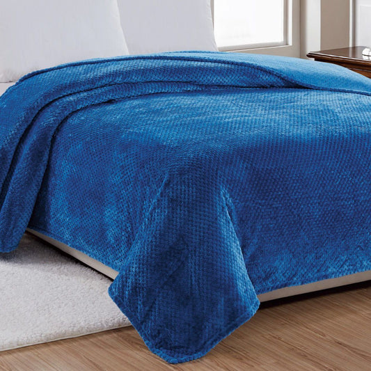 Noble House Solid Color Popcorn Microfiber Blanket __label2:BOGO 30% OFF Bedding refund_fee:1200