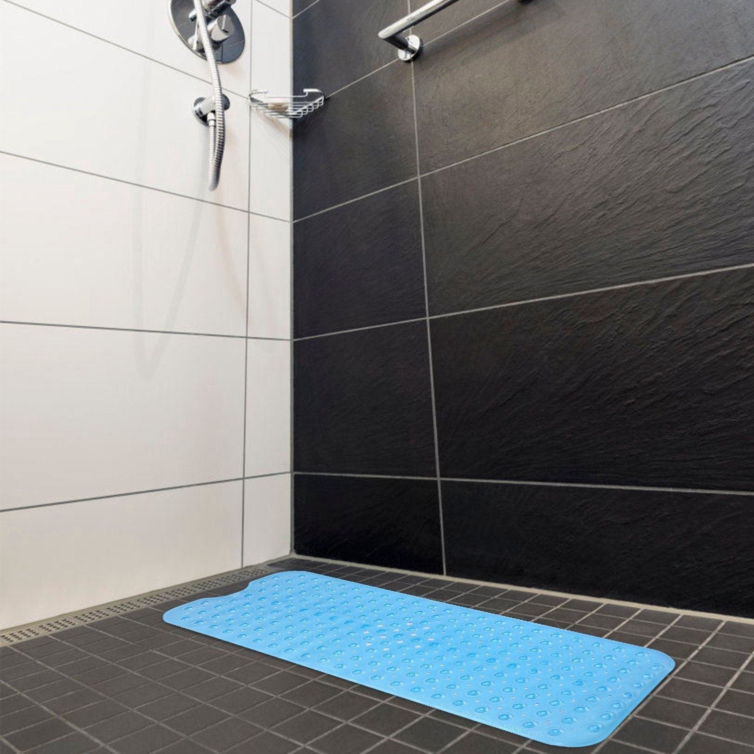 Non Slip Shower Mat Massage Anti-Bacterial with Suction Cups __stock:50 Bath refund_fee:1200