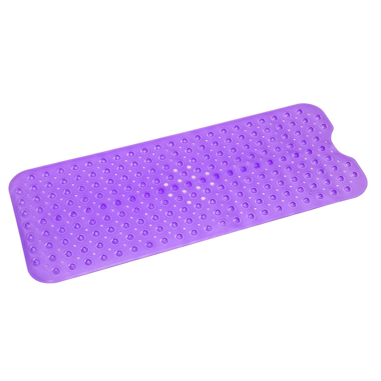 Non Slip Shower Mat Massage Anti-Bacterial with Suction Cups Purple __stock:50 Bath refund_fee:1200