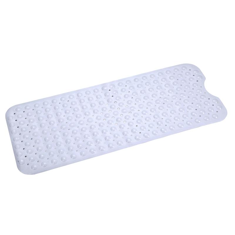 Non Slip Shower Mat Massage Anti-Bacterial with Suction Cups White __stock:50 Bath refund_fee:1200