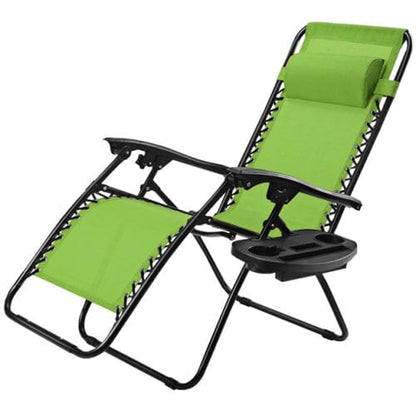 Outdoor Folding Zero Gravity Reclining Lounge Chair Green __stock:50 Garden & Patio refund_fee:2200