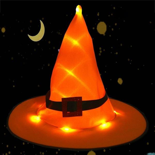 Outdoor Halloween Decoration Glowing Hats __stock:100 Holiday Decor & Apparel refund_fee:800 Warranty