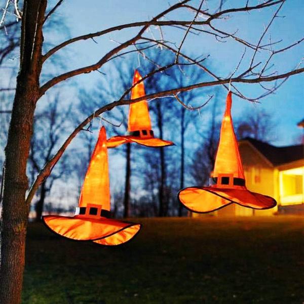 Outdoor Halloween Decoration Glowing Hats __stock:100 Holiday Decor & Apparel refund_fee:800 Warranty