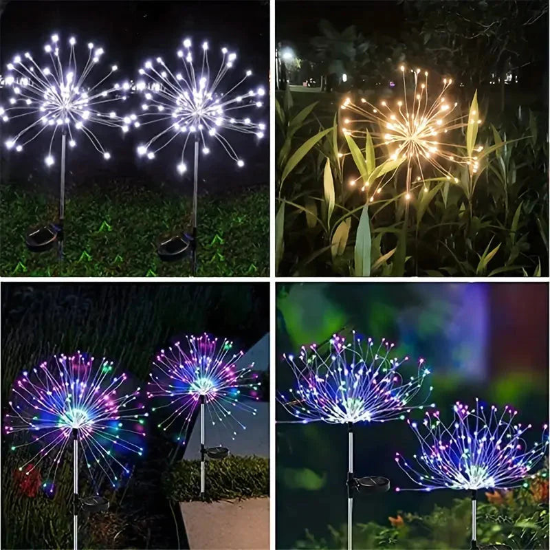 Outdoor Solar Garden Lights with 8 Lighting Modes __stock:200 Outdoor Lighting refund_fee:1200 show-color-swatches Warranty