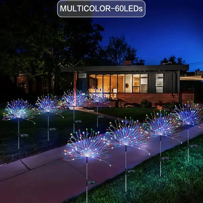 Outdoor Solar Garden Lights with 8 Lighting Modes Multicolor __stock:200 Outdoor Lighting refund_fee:1200 show-color-swatches Warranty