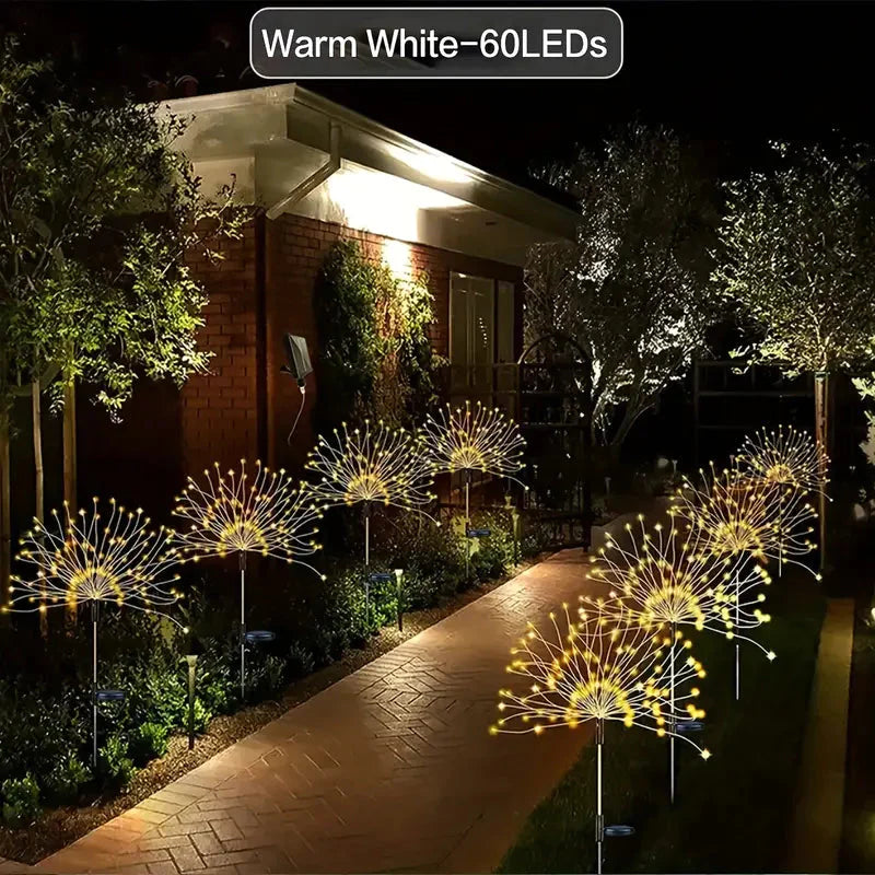 Outdoor Solar Garden Lights with 8 Lighting Modes Warm White __stock:200 Outdoor Lighting refund_fee:1200 show-color-swatches Warranty