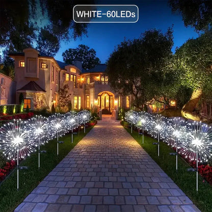 Outdoor Solar Garden Lights with 8 Lighting Modes White __stock:200 Outdoor Lighting refund_fee:1200 show-color-swatches Warranty