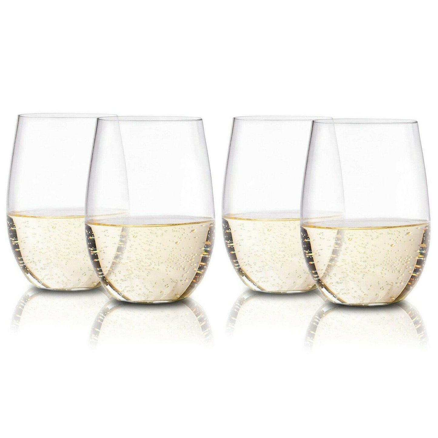 Plastic Stemless Wine Glasses by En Soiree 4-Pack __stock:250 Kitchen & Dining refund_fee:800