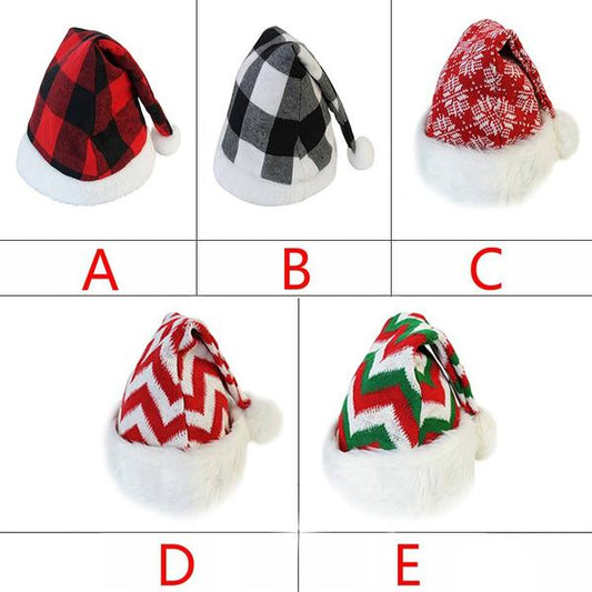 Plush Knitted Christmas Hat __stock:100 Holiday Decor & Apparel refund_fee:800