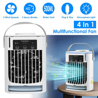 Portable Air Conditioner Fan Evaporative Humidifier 3 Speed Spray __stock:50 Household Appliances Low stock refund_fee:1800 Warranty