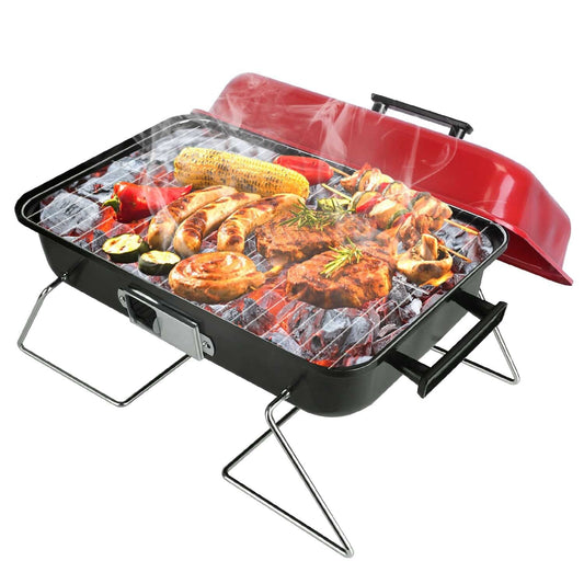 Portable Charcoal Tabletop Grill with Lid __stock:50 Kitchen & Dining refund_fee:1200