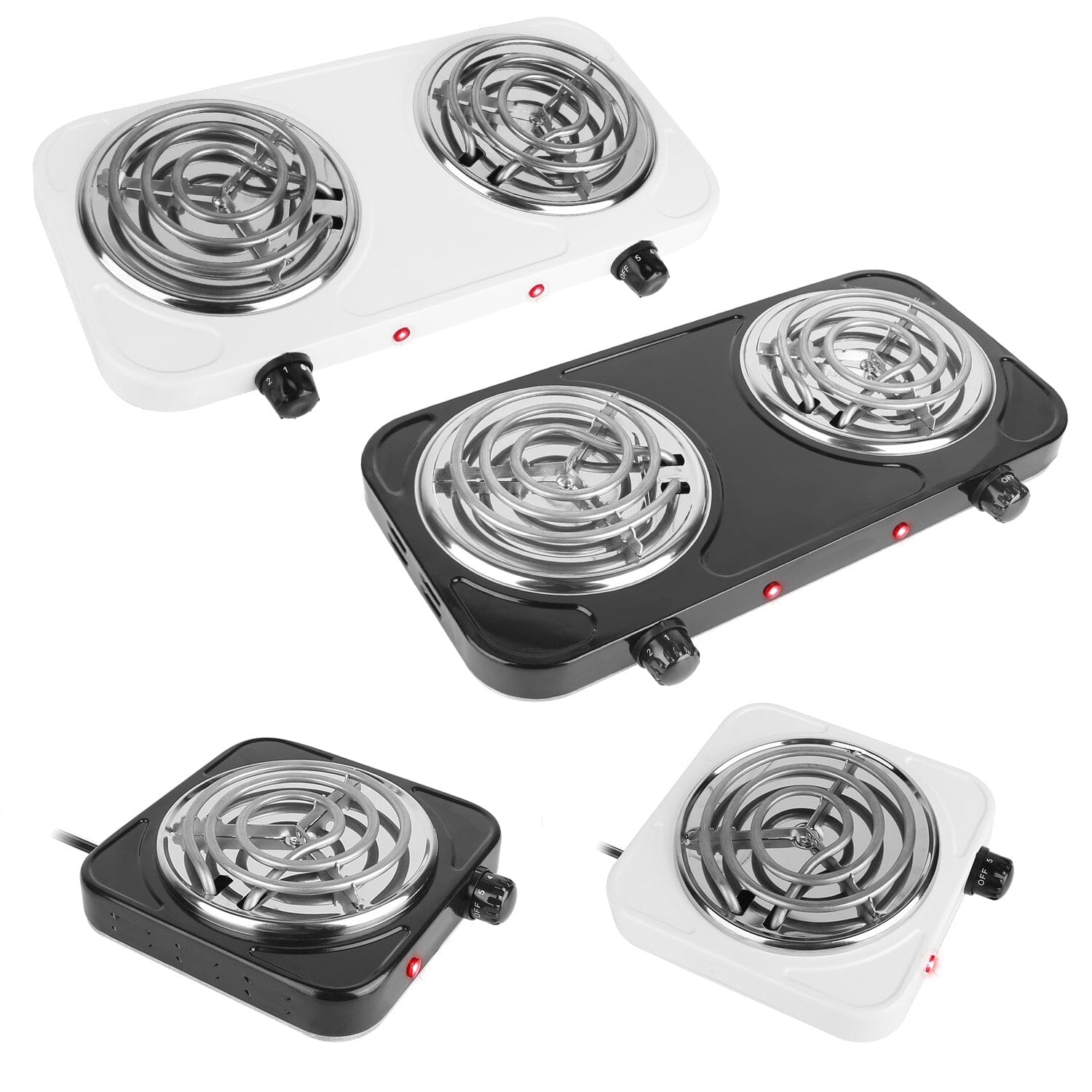 Portable Coil Heating Hot Plate Stove Countertop __stock:50 Kitchen & Dining refund_fee:1200 Warranty