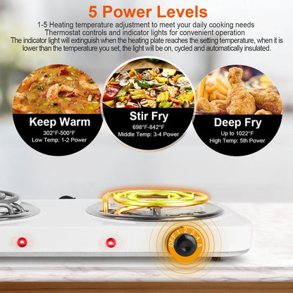 Portable Coil Heating Hot Plate Stove Countertop __stock:50 Kitchen & Dining refund_fee:1200 Warranty