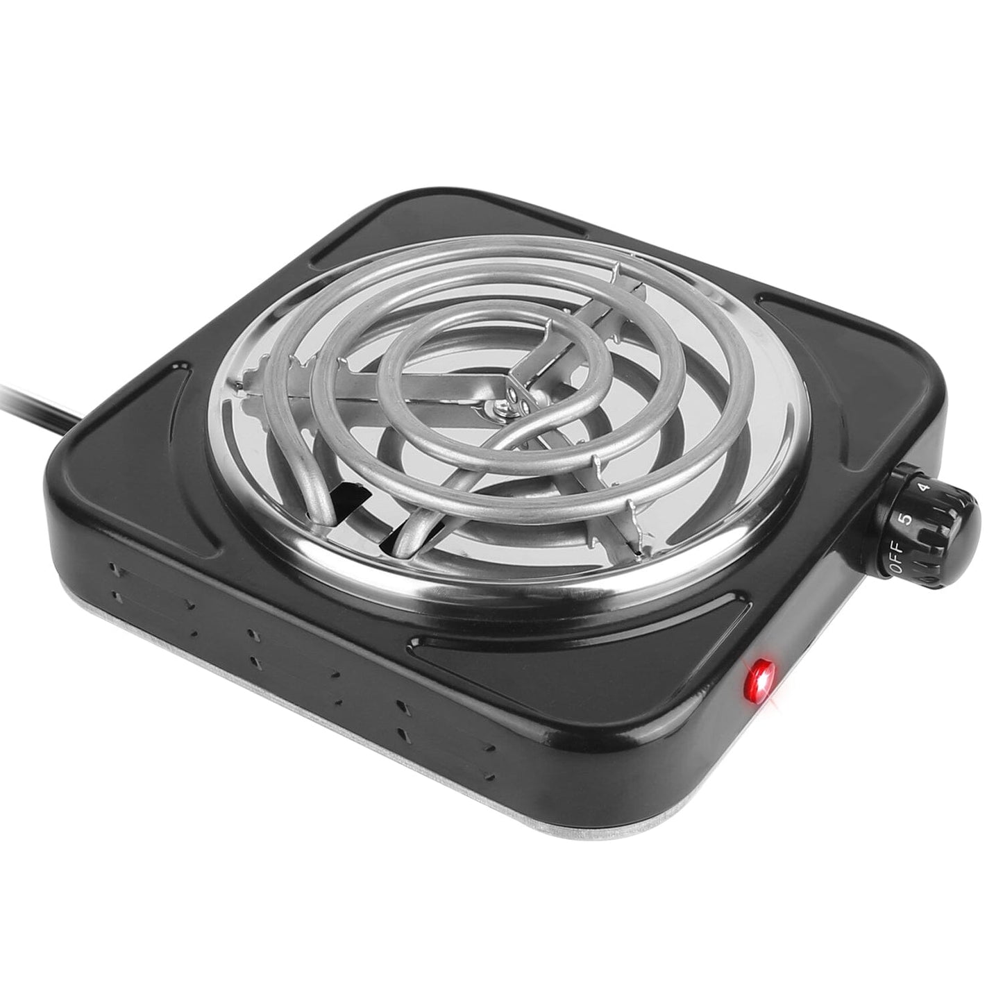 Portable Coil Heating Hot Plate Stove Countertop Single Burner Black __stock:50 Kitchen & Dining refund_fee:1200 Warranty