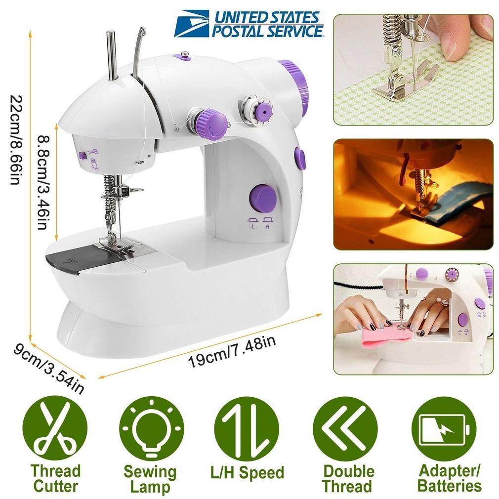 Portable Electric Sewing Machine w/ Foot Pedal LED Light __stock:100 Household Appliances refund_fee:1200 Warranty