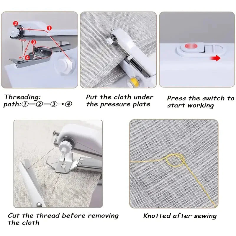 Portable Sewing Machine Quick Handheld Stitch Tool __stock:200 Household Appliances refund_fee:800 Warranty