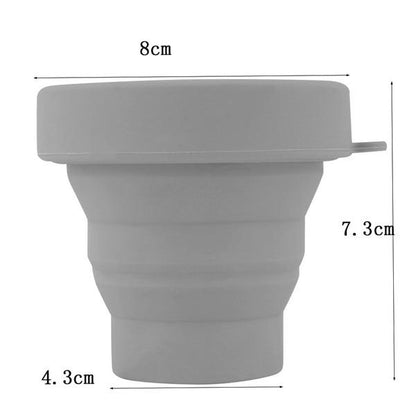 Portable Silicone Telescopic Drinking Collapsible Folding Cup __stock:500 Bath refund_fee:800