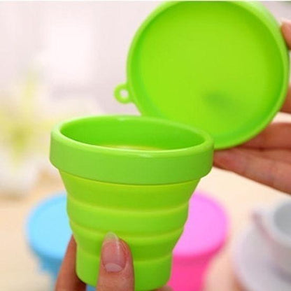 Portable Silicone Telescopic Drinking Collapsible Folding Cup __stock:500 Bath refund_fee:800