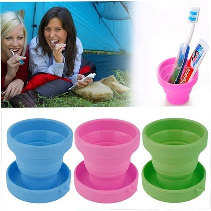 Portable Silicone Telescopic Drinking Collapsible Folding Cup __stock:500 Bath refund_fee:800