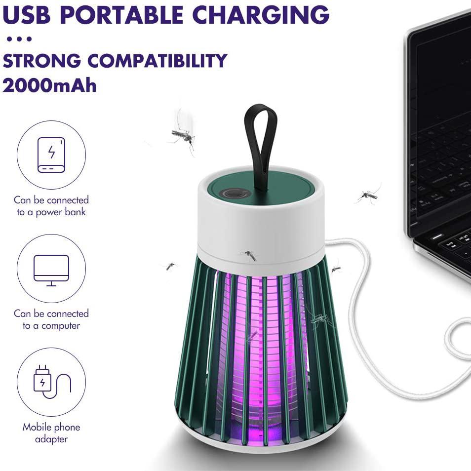 Portable USB Electric Mosquito Killing LED Lamp __stock:400 Pest Control refund_fee:1200 Warranty