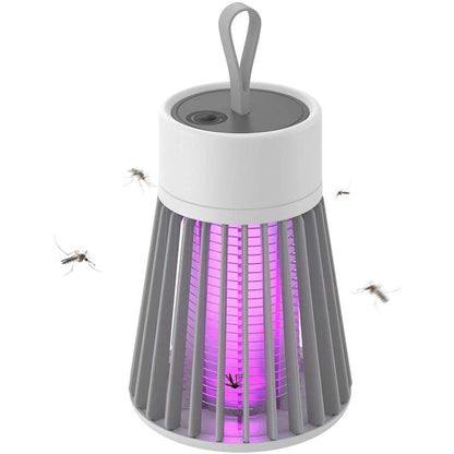 Portable USB Electric Mosquito Killing LED Lamp White __stock:400 Pest Control refund_fee:1200 Warranty