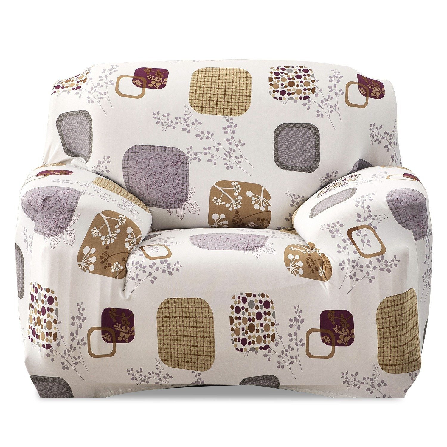 Printed Stretch Sofa Cover Chair Blocks Furniture and Décor refund_fee:1200