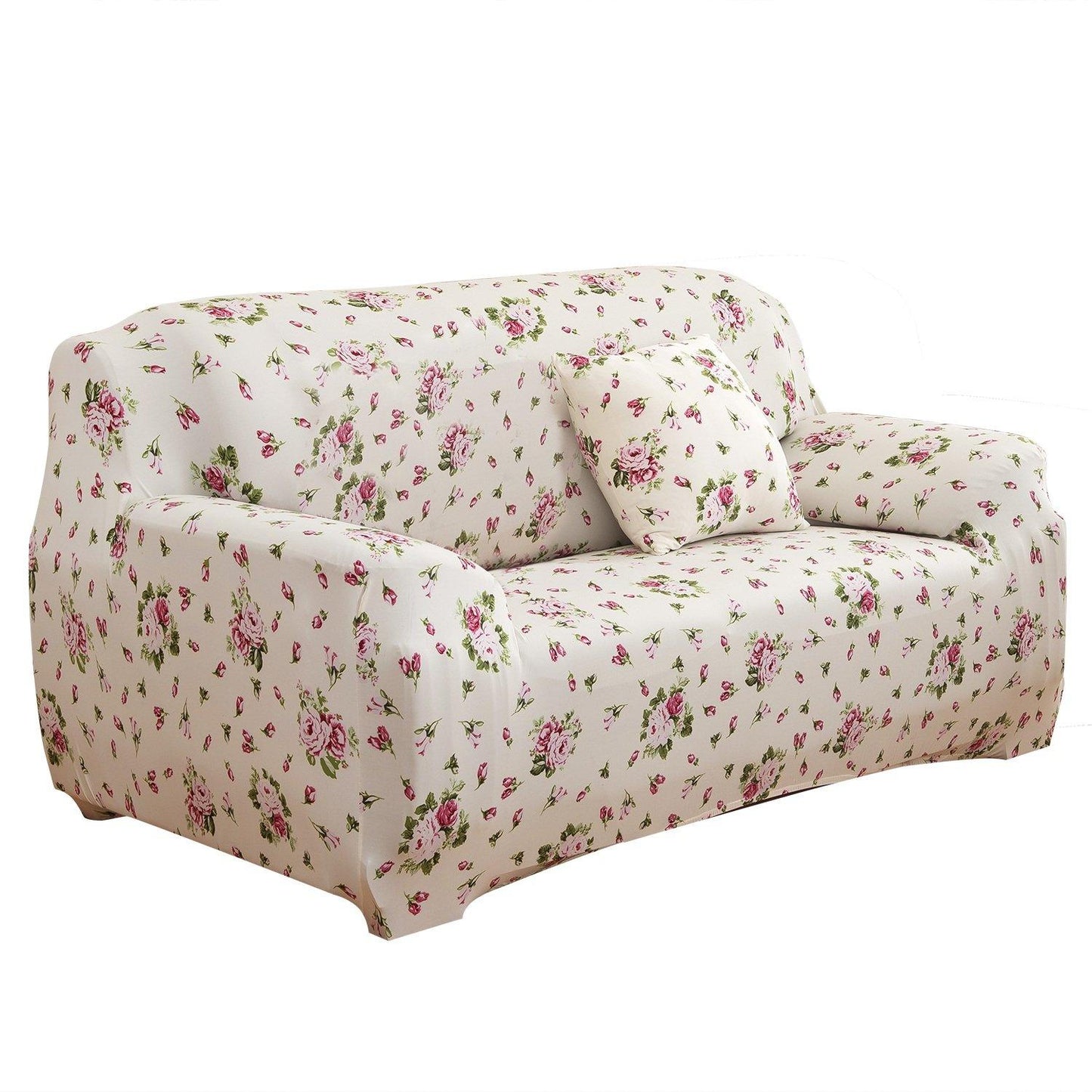 Printed Stretch Sofa Cover Loveseat Euro Pink Furniture and Décor refund_fee:1200