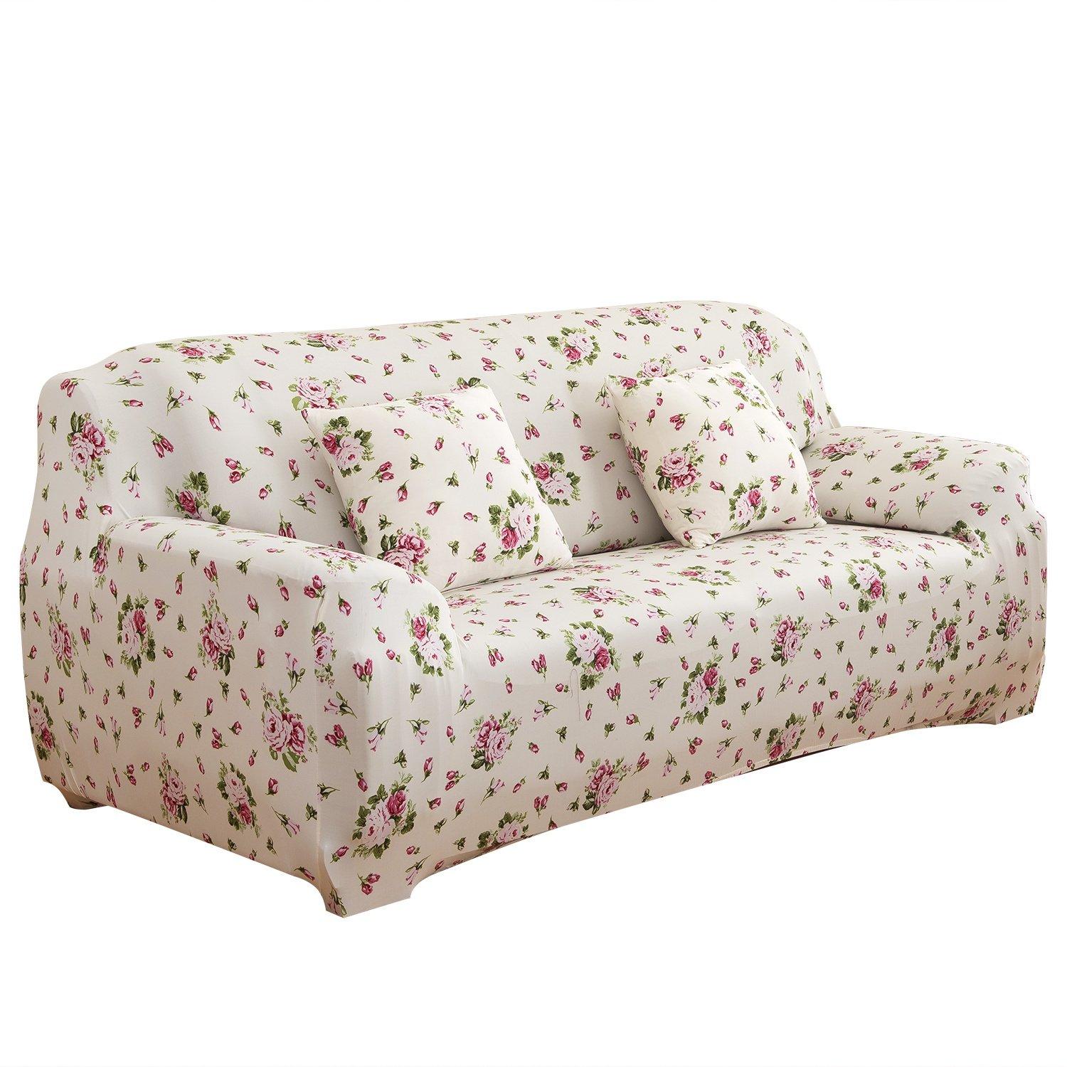 Printed Stretch Sofa Cover Sofa Euro Pink Furniture and Décor refund_fee:1200