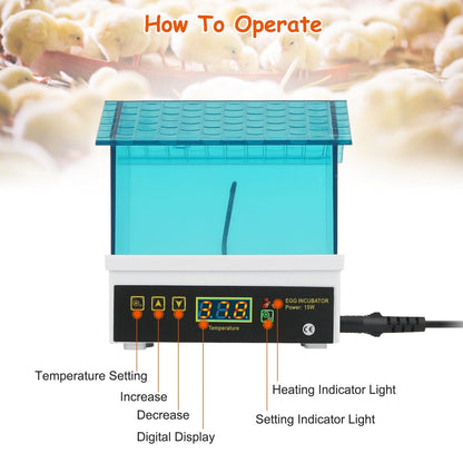 Professional Poultry Hatcher with Digital Display Automatic Temperature Humidity __stock:50 Kitchen & Dining refund_fee:1200 Warranty