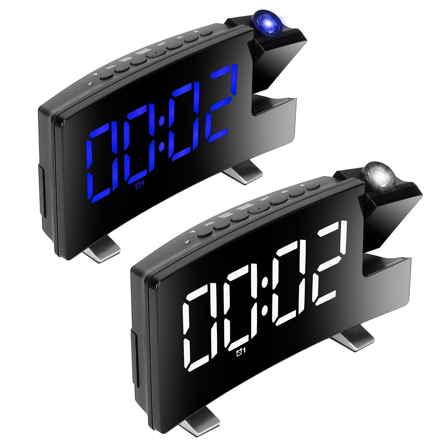 Projection Alarm Clock with Radio __stock:100 Household Appliances refund_fee:1200 Warranty