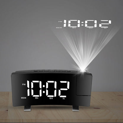 Projection Alarm Clock with Radio __stock:100 Household Appliances refund_fee:1200 Warranty