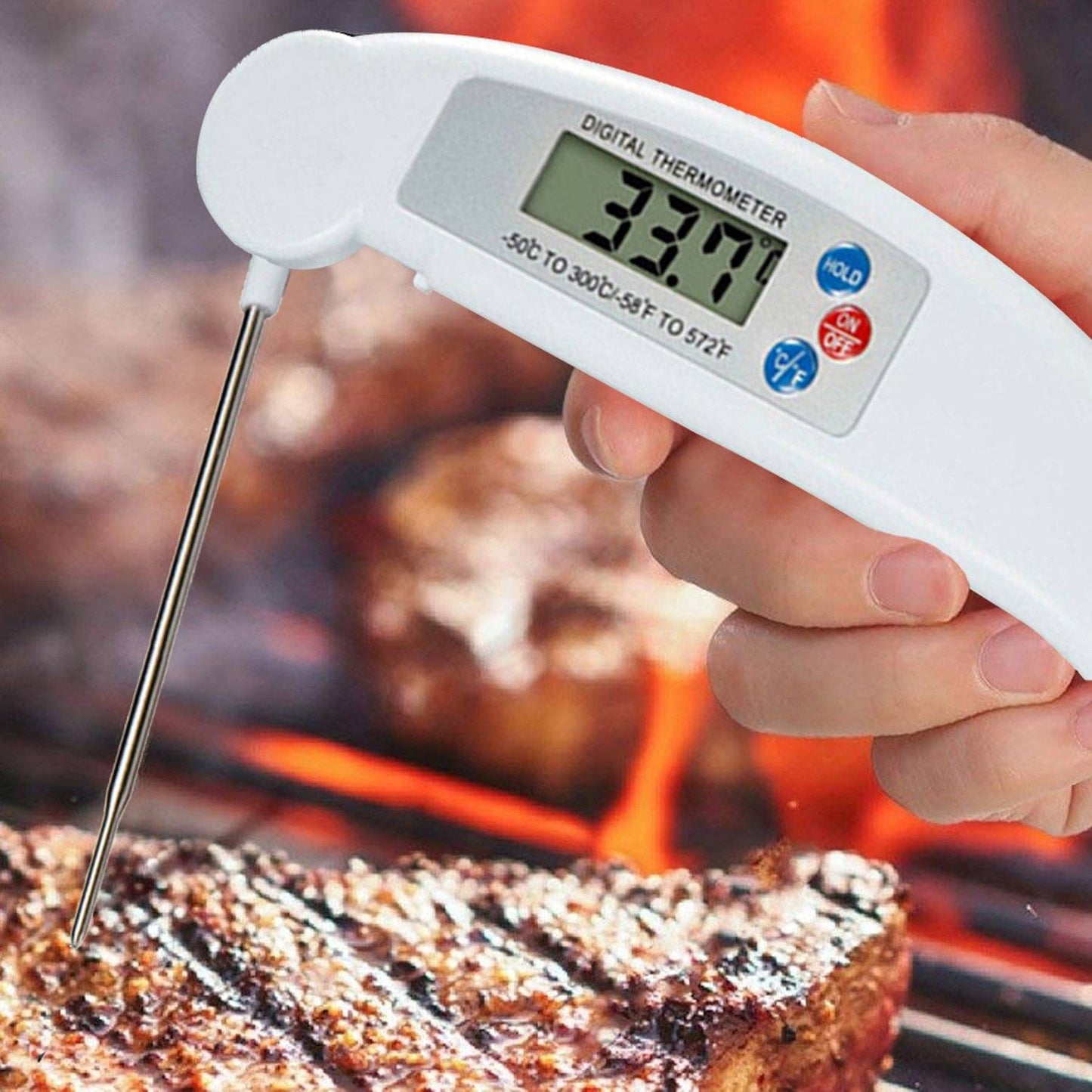 ProThermo Instant-Read Digital Meat Thermometer Kitchen & Dining refund_fee:800