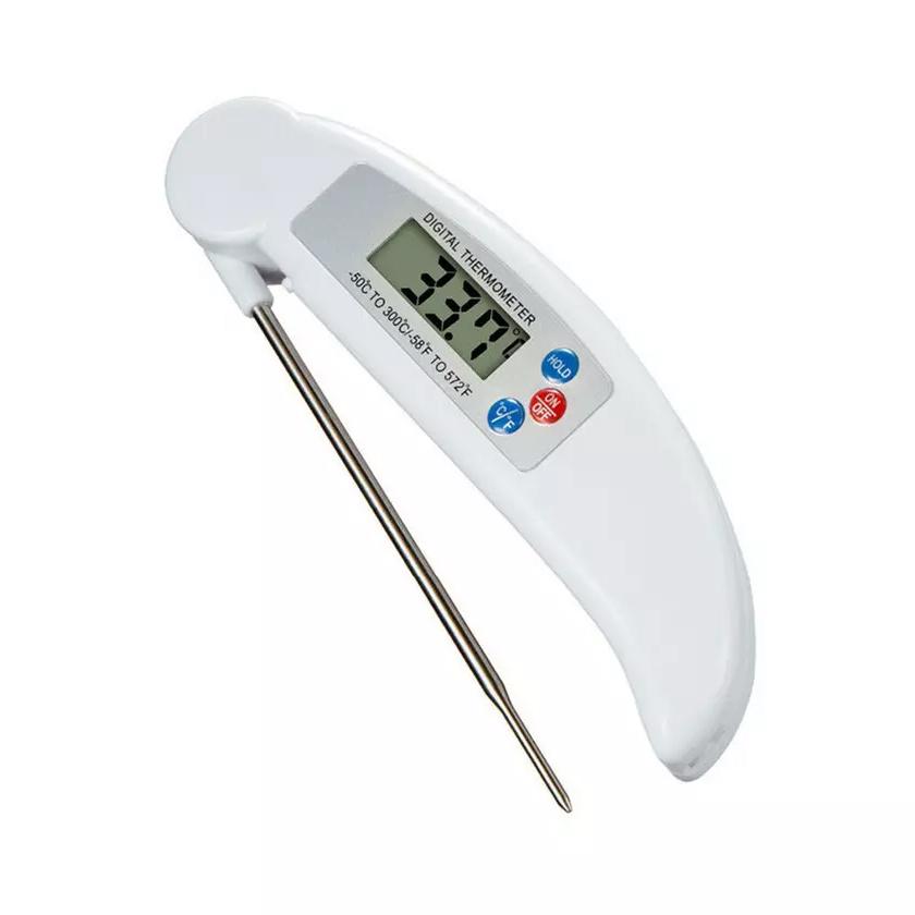 ProThermo Instant-Read Stainless Steel Digital Meat and Poultry Thermometer White __stock:500 Kitchen & Dining refund_fee:800