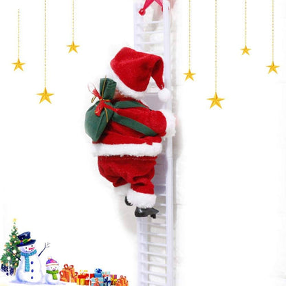 Puroregno Electric Climbing Ladder Rope Santa Claus Doll Holiday Decor & Apparel refund_fee:800