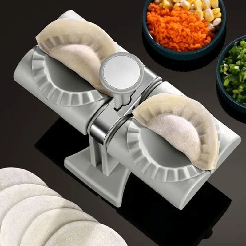 Quick Double Dumpling Maker __stock:200 Kitchen & Dining refund_fee:1200