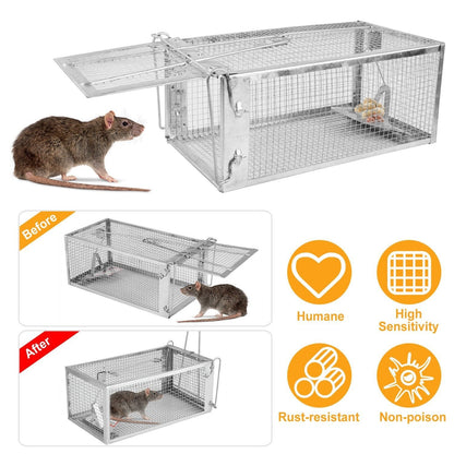 Rat Trap Cage Humane Live Rodent __stock:300 Pest Control refund_fee:1200 Warranty