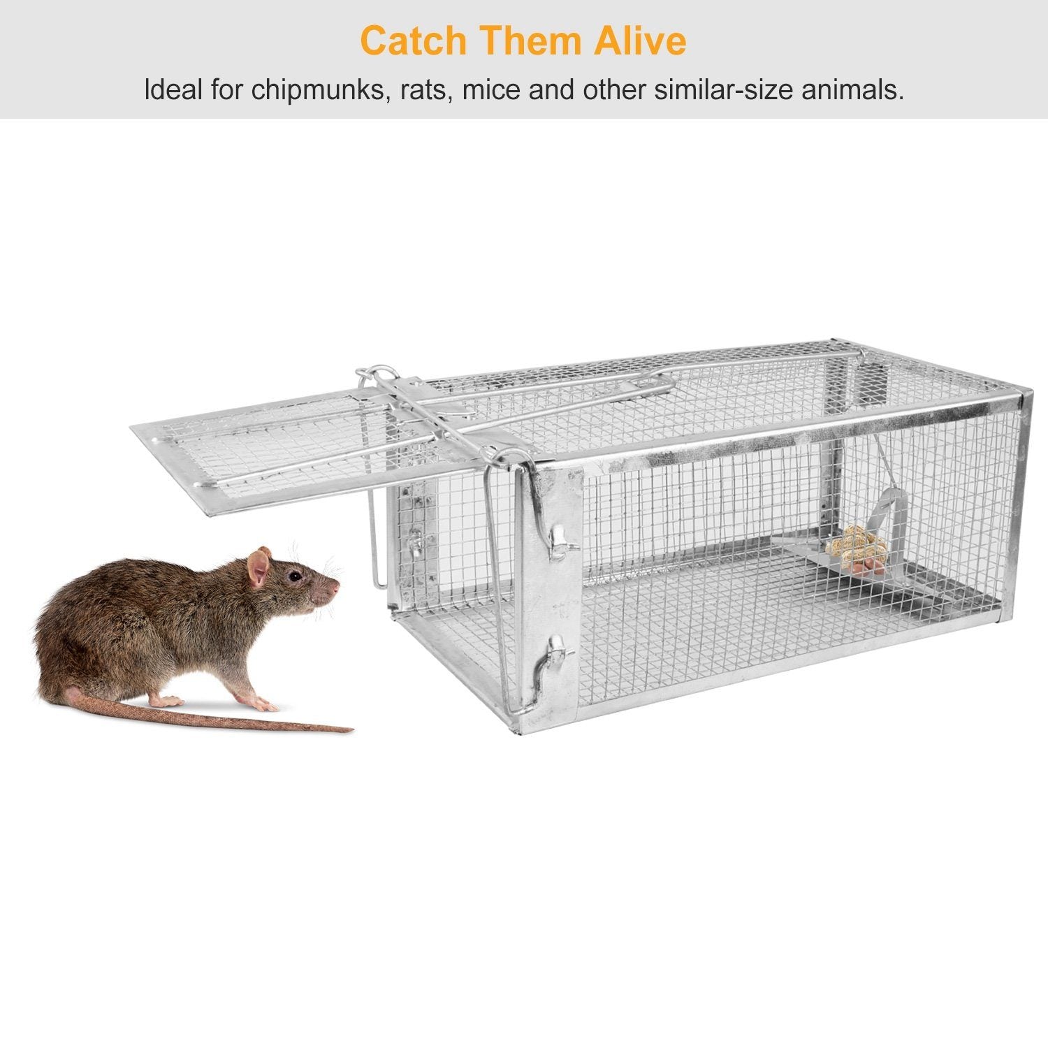 Rat Trap Cage Humane Live Rodent __stock:300 Pest Control refund_fee:1200 Warranty