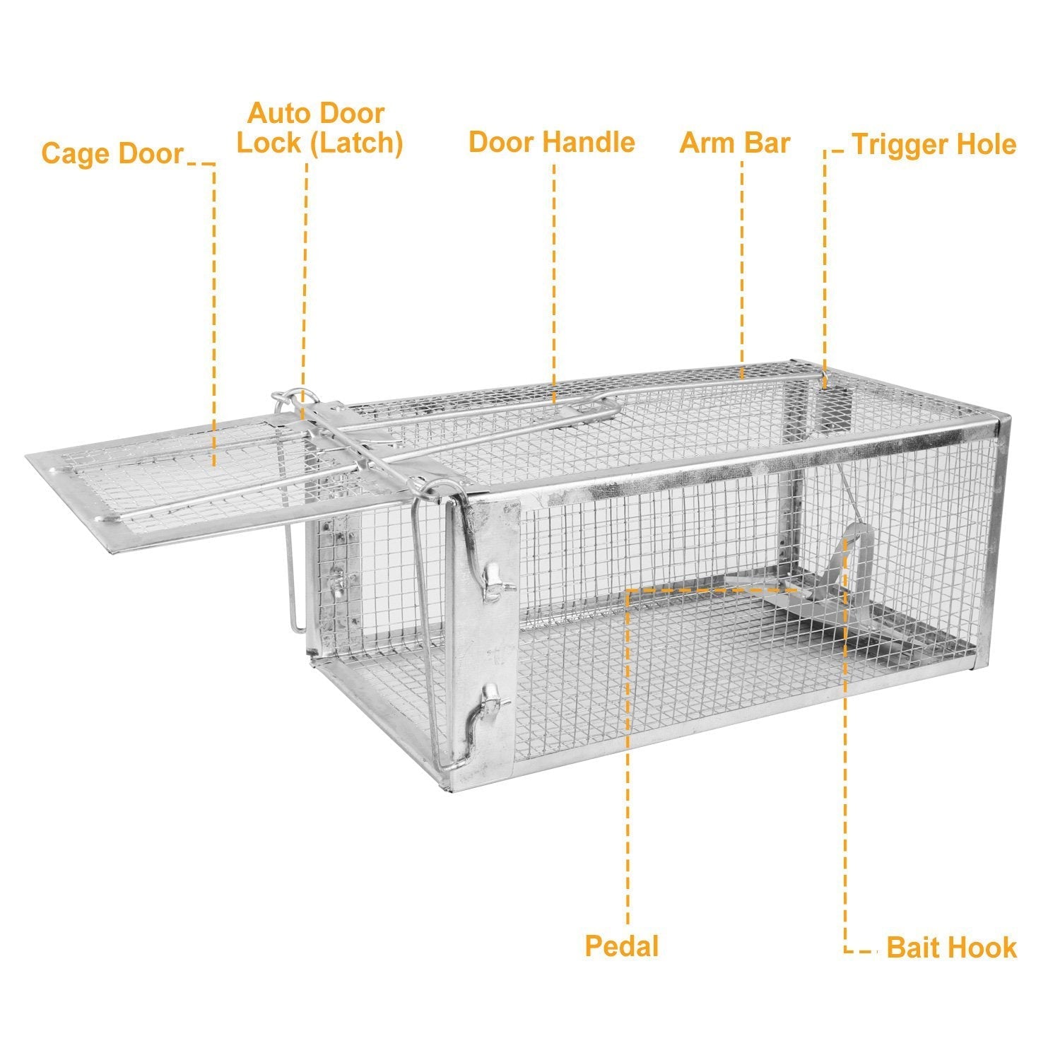 Rat Trap Cage Humane Live Rodent __stock:300 Pest Control refund_fee:1200 Warranty