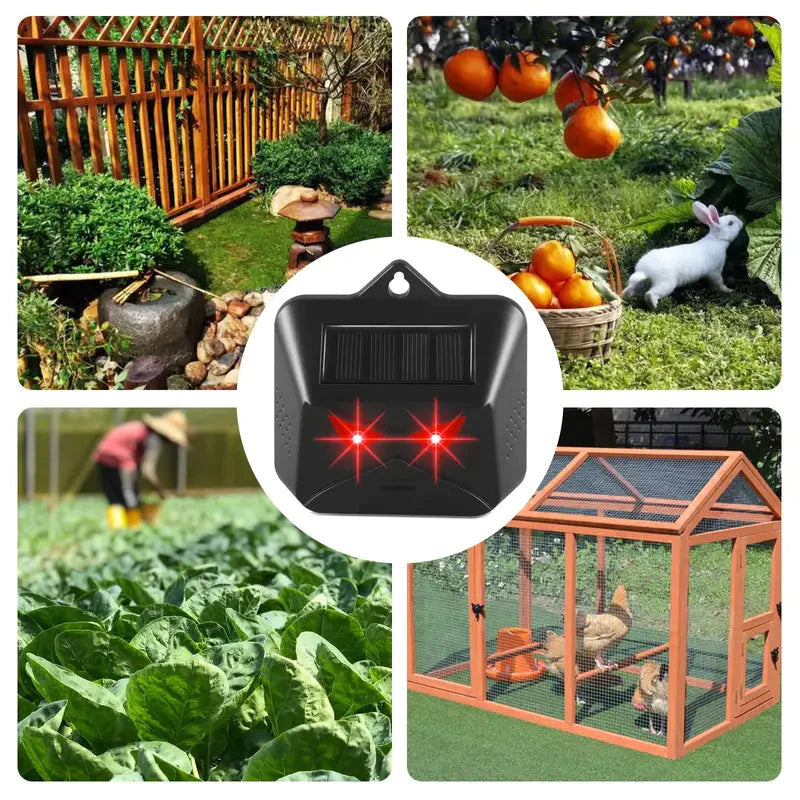 Red LED Light Waterproof Predator Repellent for Gardens __stock:200 Pest Control refund_fee:800 Warranty