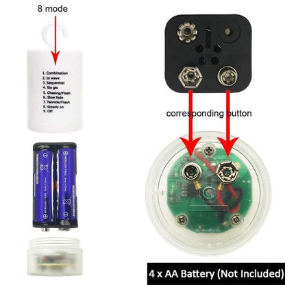 Remote Control Waterproof Christmas Fireworks LED String Lights __stock:100 refund_fee:800 String & Fairy Lights Warranty